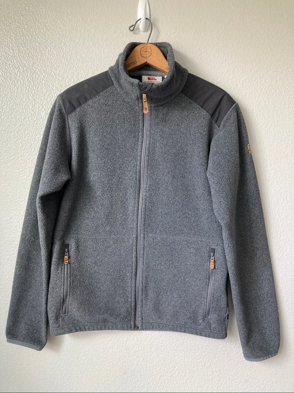 Fjallraven Sten fleece full zip jacket hiking camping 81756 sz S